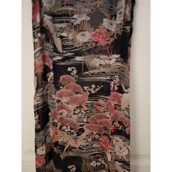 Women's Lili Petrus 100% Silk Japanese Wrap Robe Size Medium - Picture 5 of 5